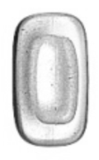 11 mm Full Silicone slide-on symmetric, rectangular